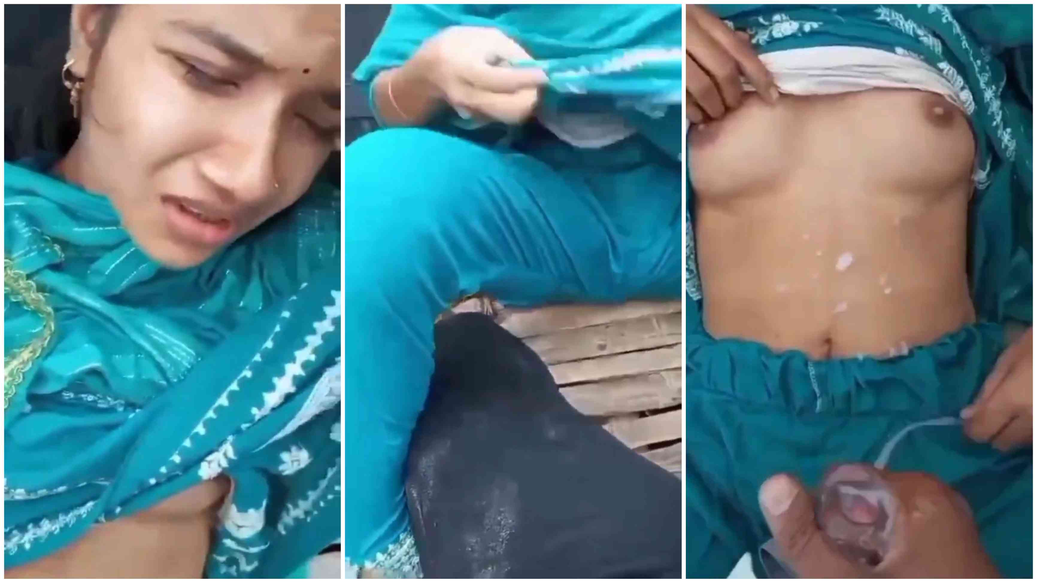 Cute GF Fucking and Taking Cum on Boobs in Boat Outdoor