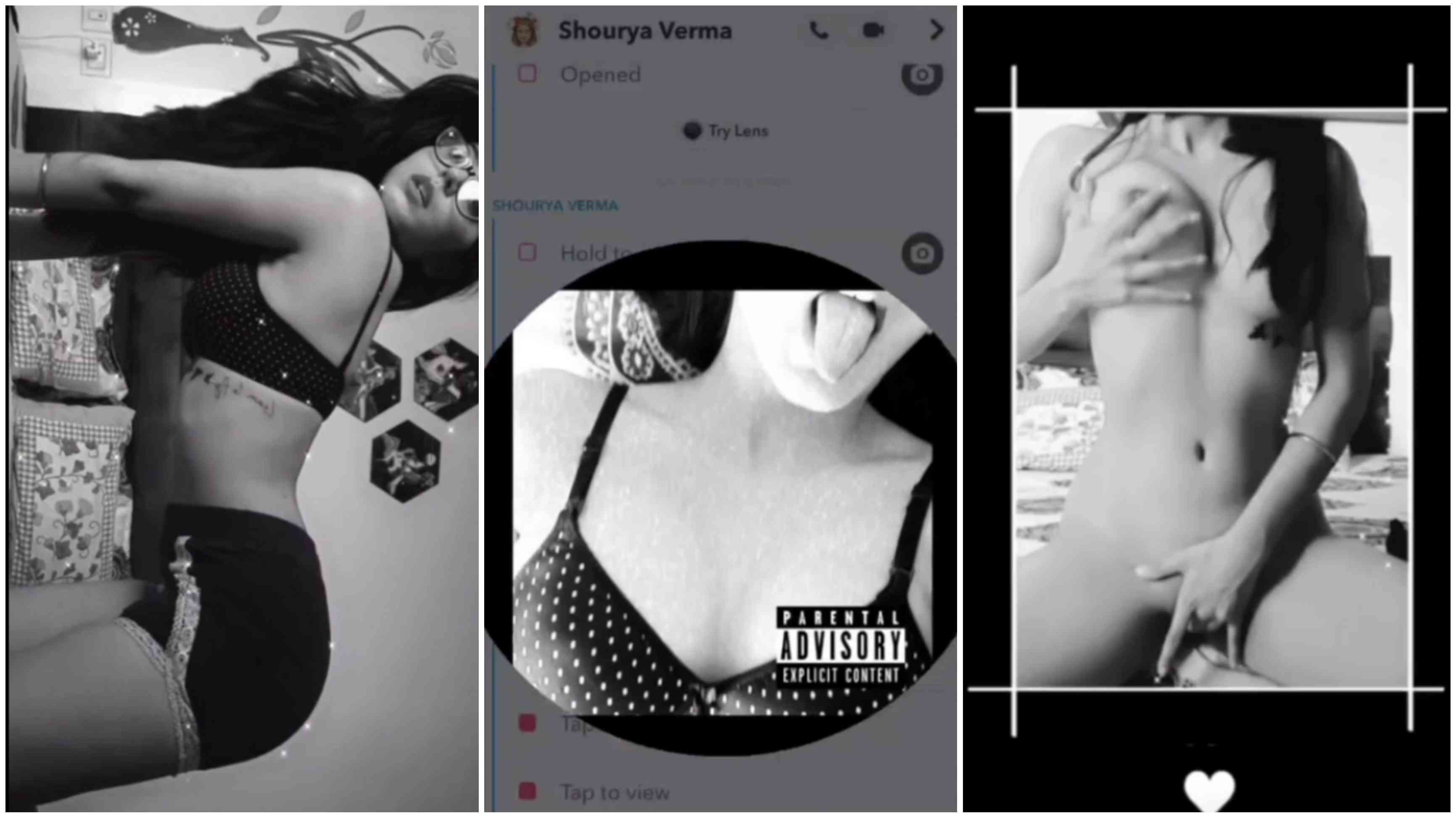 Desi Hot & Horny Babe Sending Nudes on Snapchat for BF